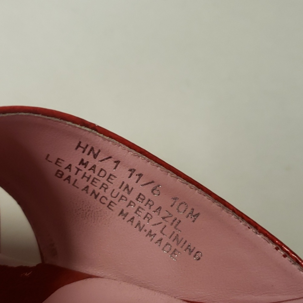 Via Spiga red platform kork wedge sz 10.  C24 - Picture 6 of 6